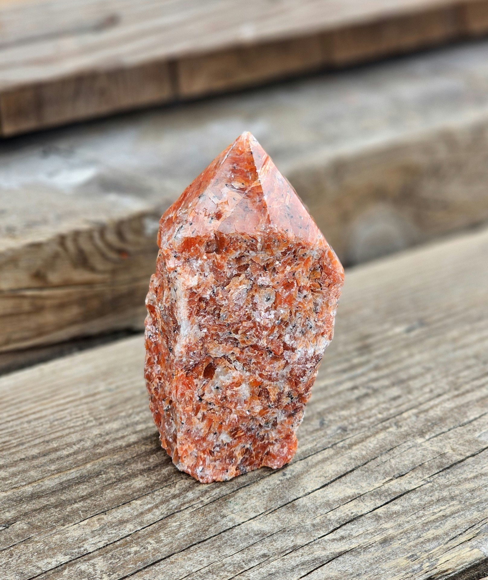 Stående spets, Orange Kalcit (Orkidé Kalcit) #2