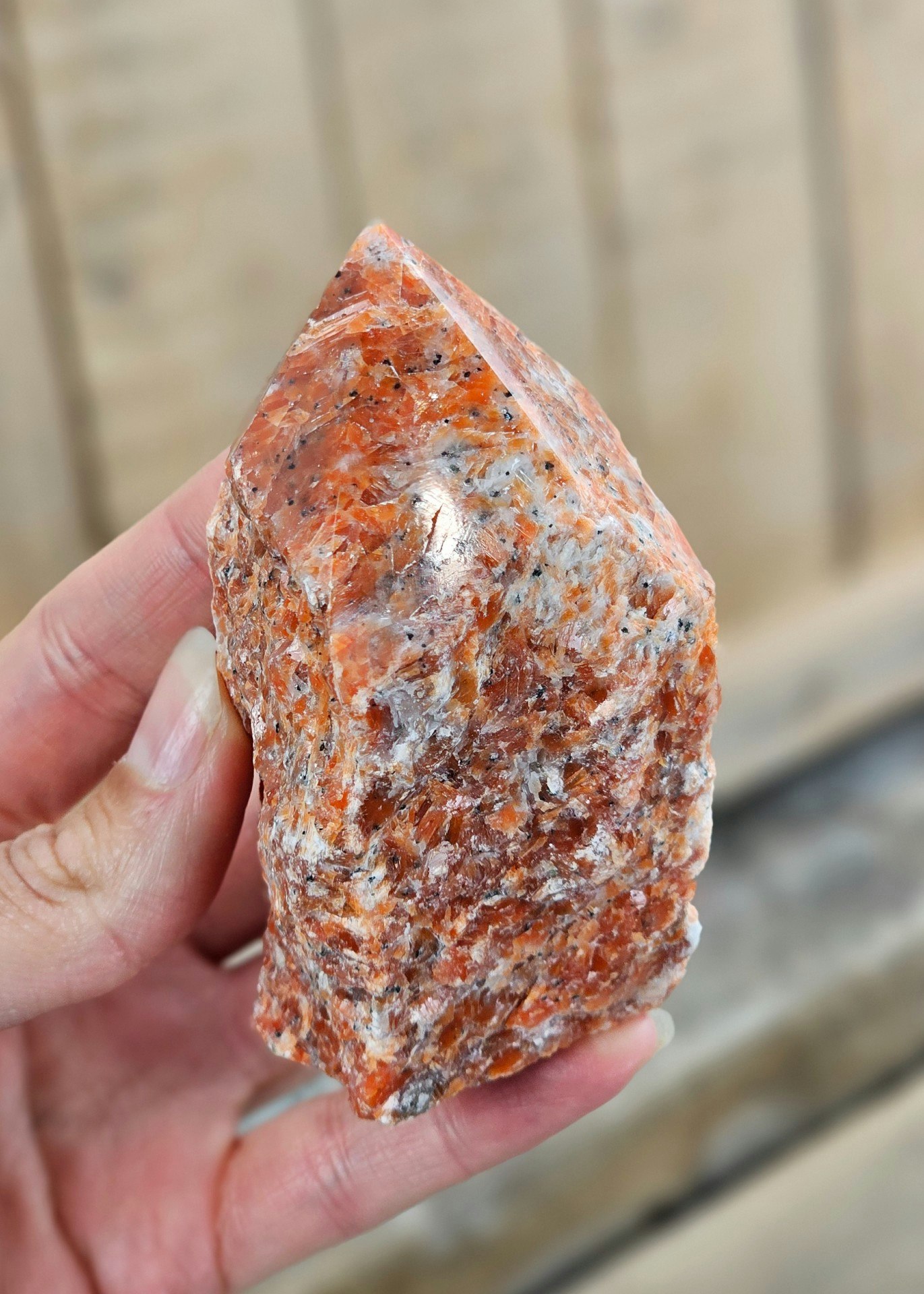 Stående spets, Orange Kalcit (Orkidé Kalcit) #2