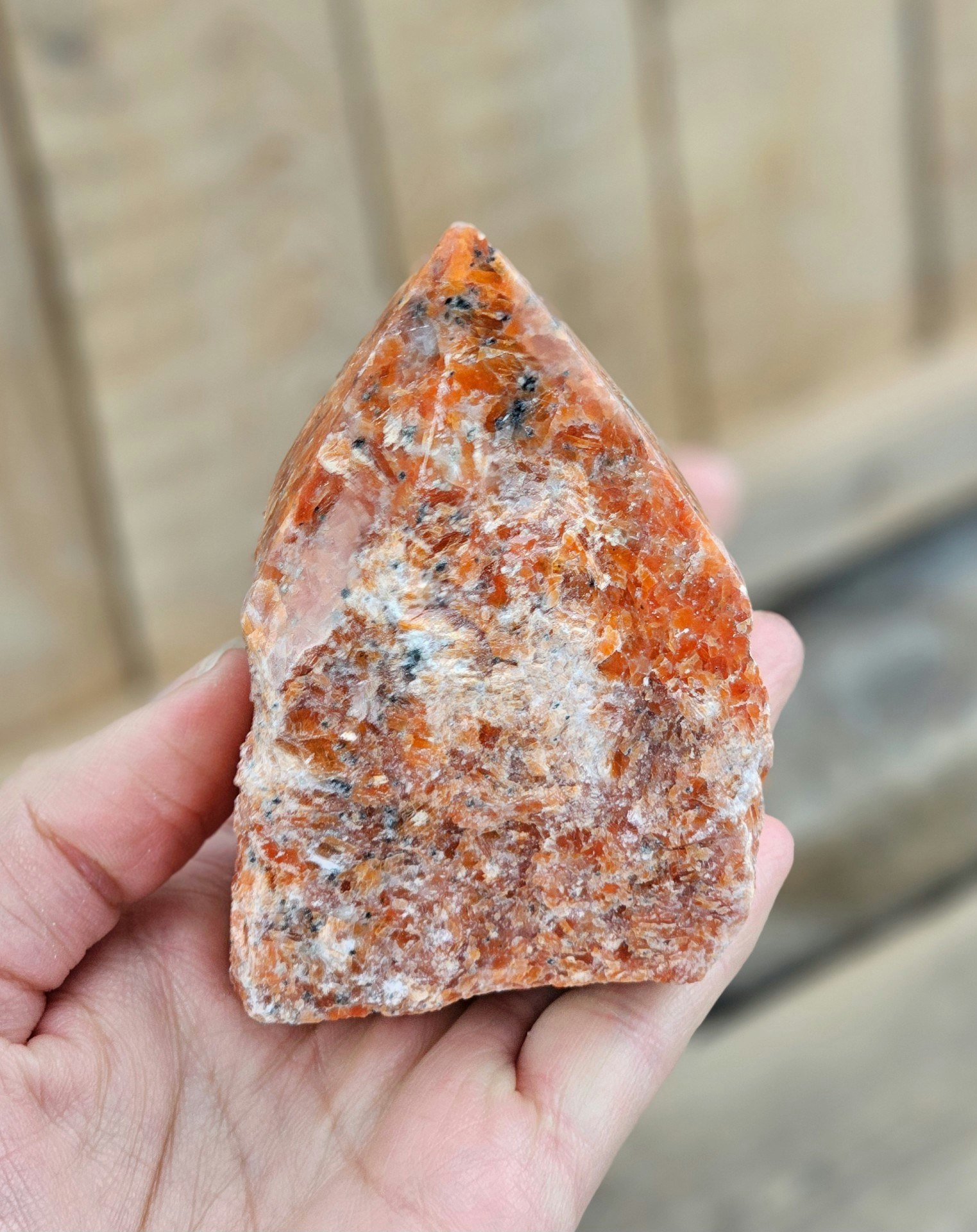 Stående spets, Orange Kalcit (Orkidé Kalcit) #3
