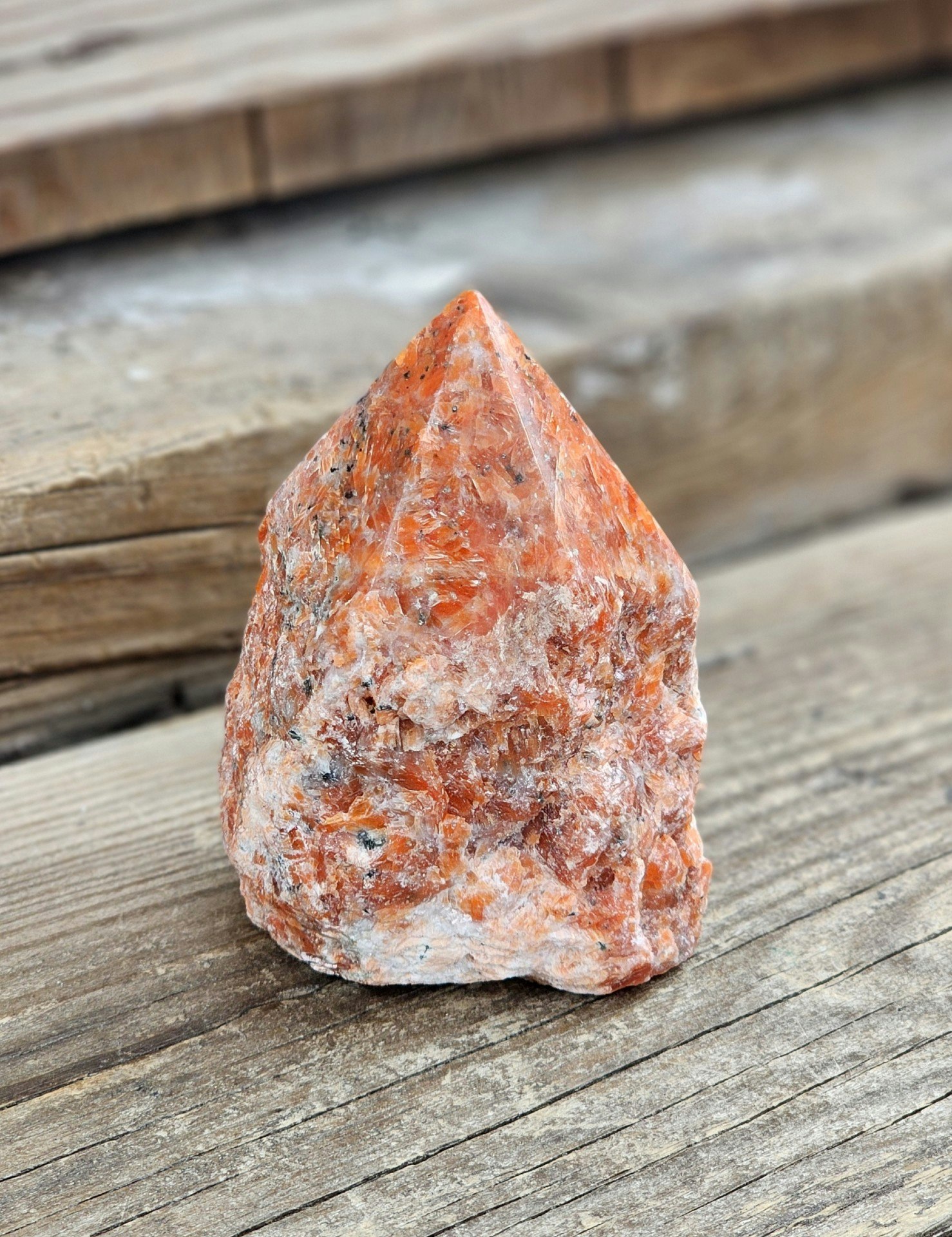 Stående spets, Orange Kalcit (Orkidé Kalcit) #3