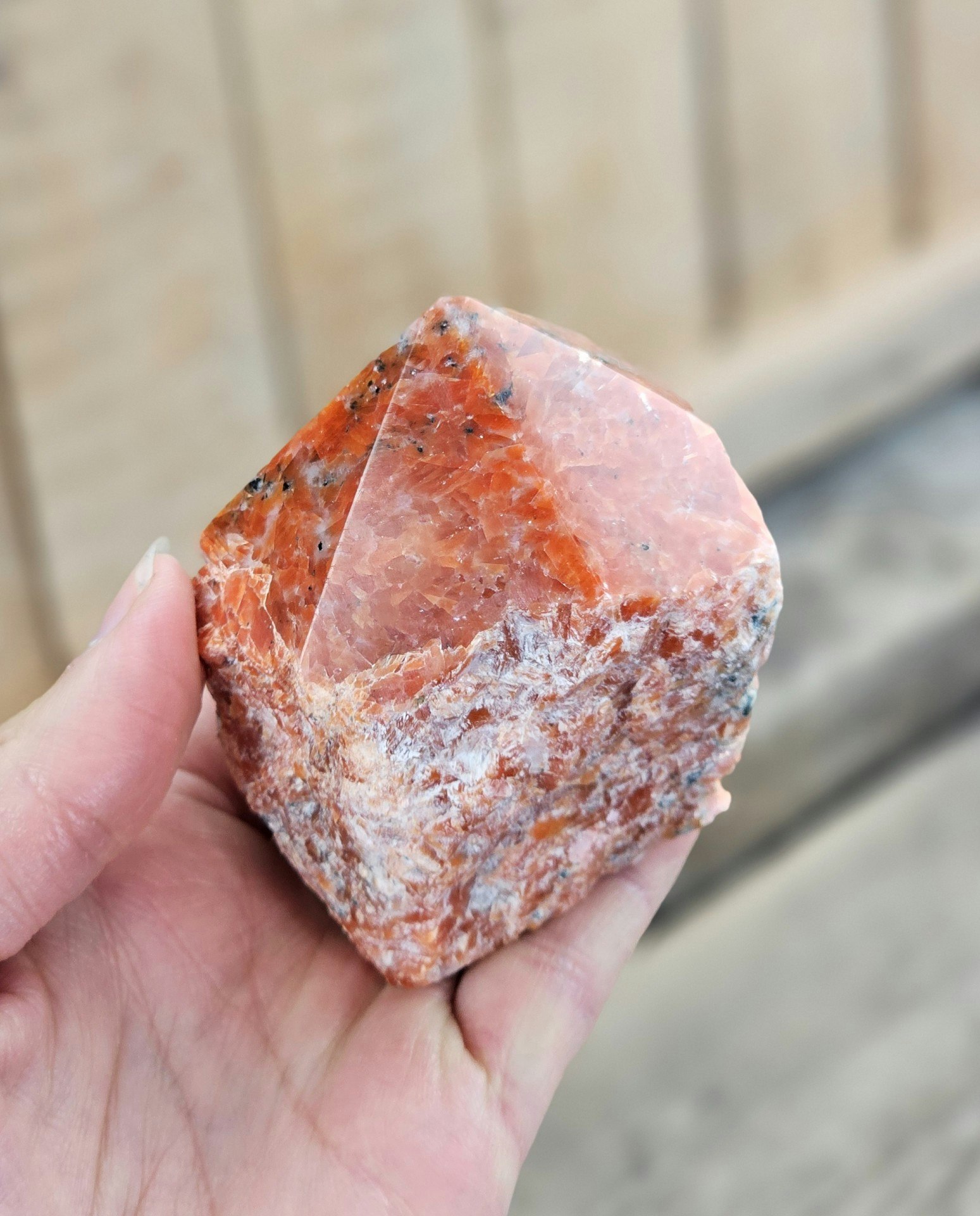 Stående spets, Orange Kalcit (Orkidé Kalcit) #5