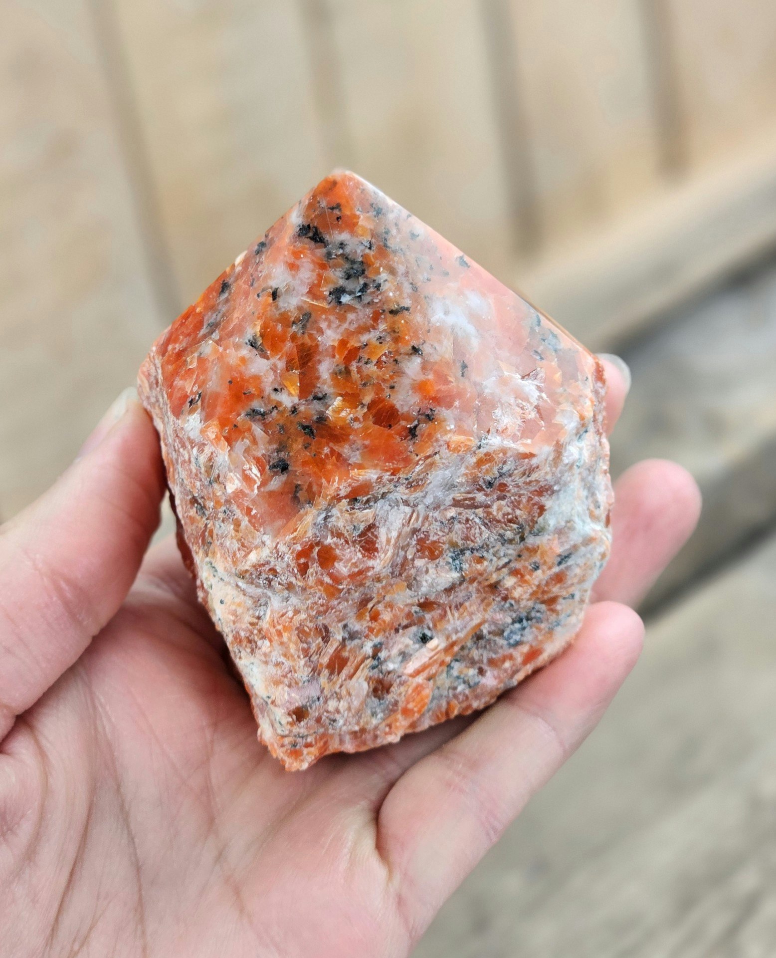 Stående spets, Orange Kalcit (Orkidé Kalcit) #5