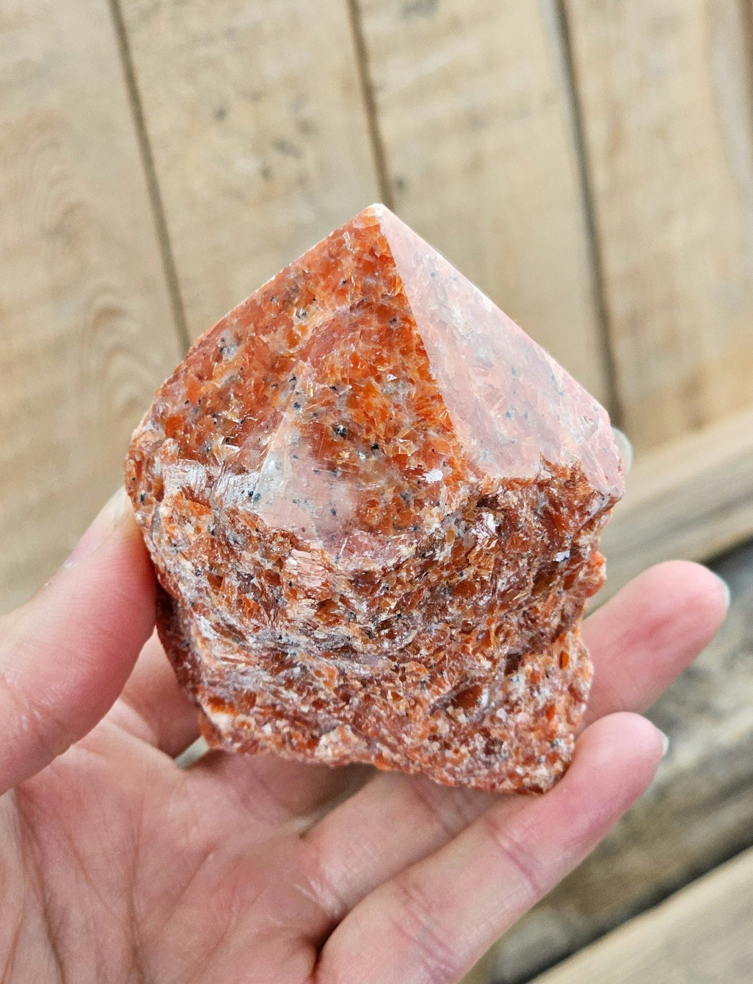 Stående spets, Orange Kalcit (Orkidé Kalcit) #6
