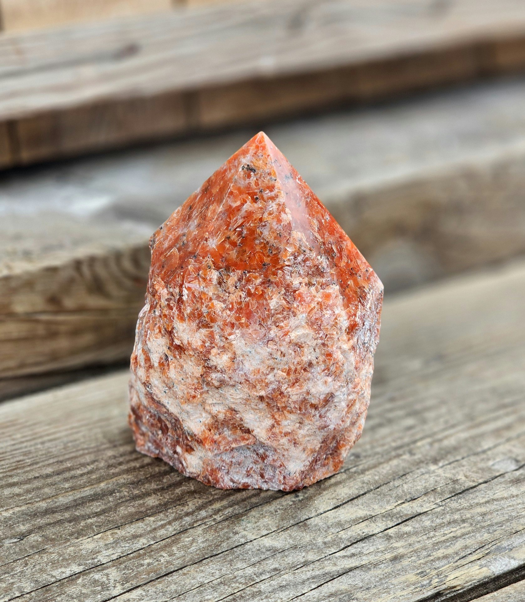 Stående spets, Orange Kalcit (Orkidé Kalcit) #7