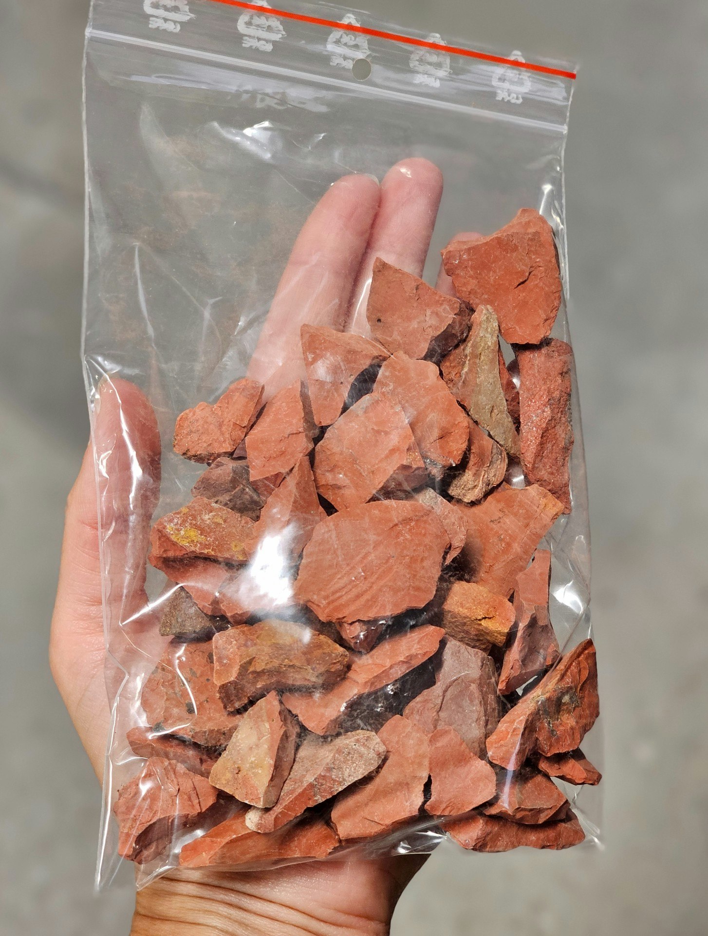Röd Jaspis, rå -40% fynd små storpack 250 gram