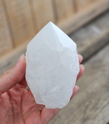 Stående spets, Bergkristall (mjölkig) #3