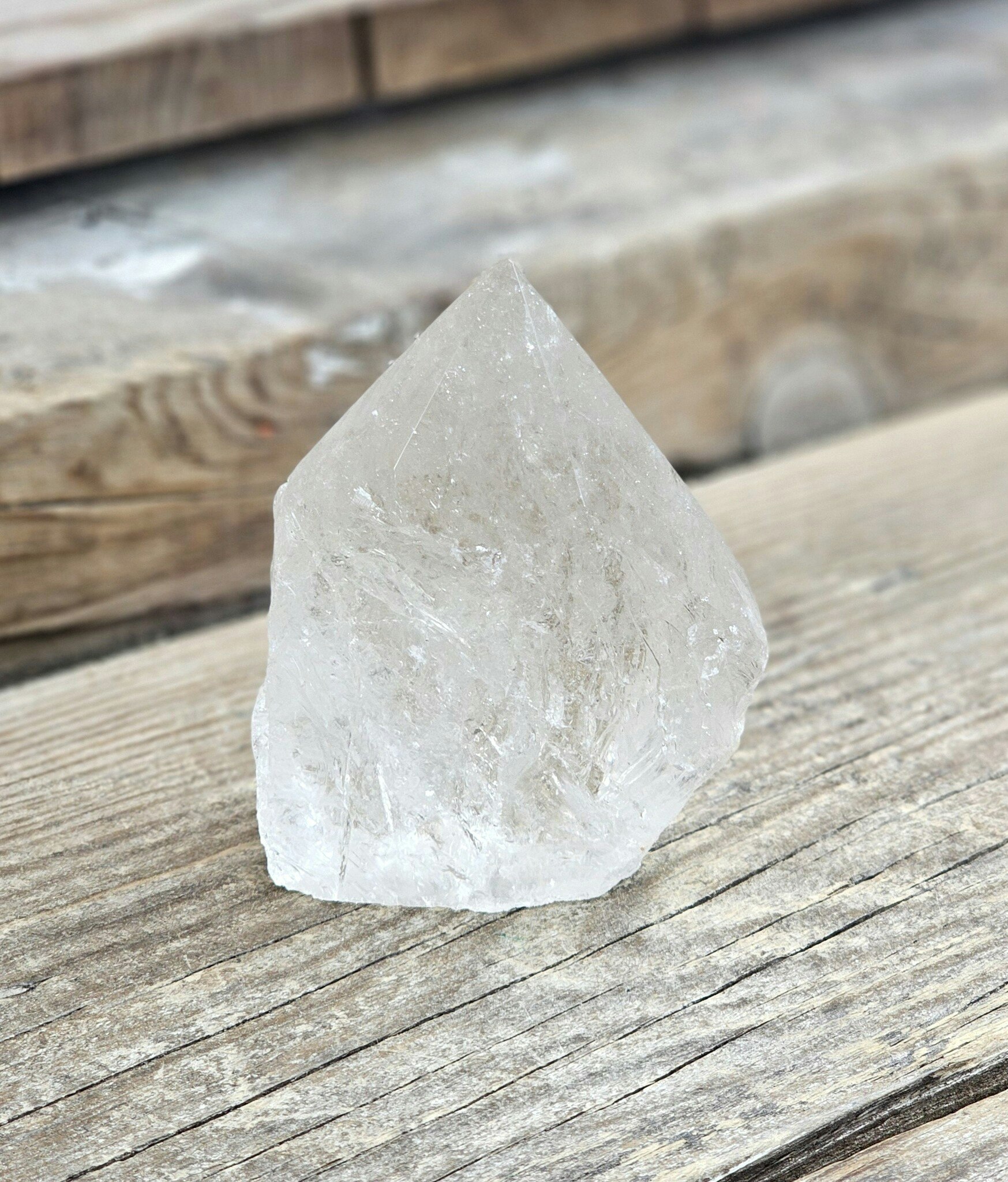 Stående spets, Bergkristall (rökig) #4