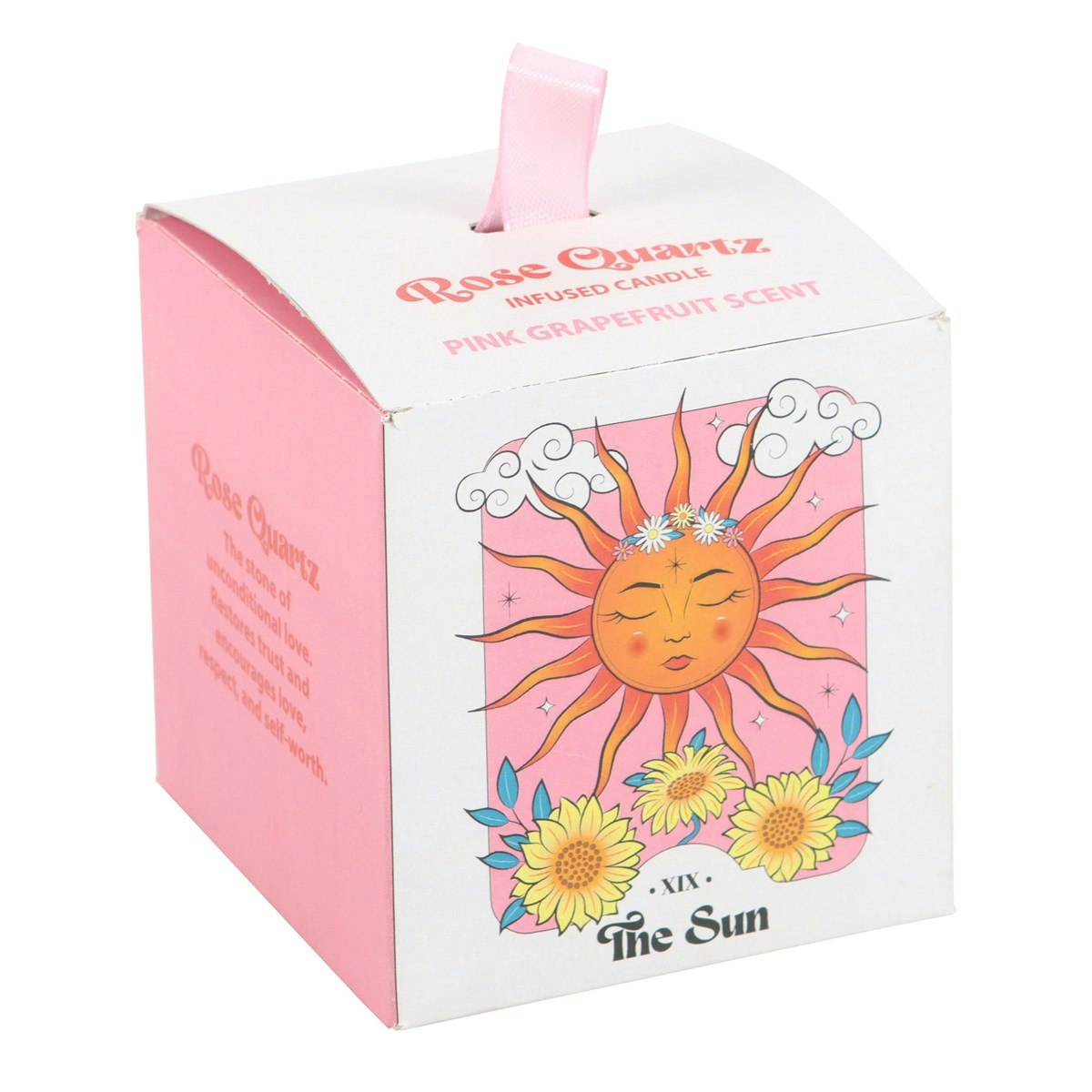 The Sun - Grapefruit, doftljus med Rosenkvarts 25h