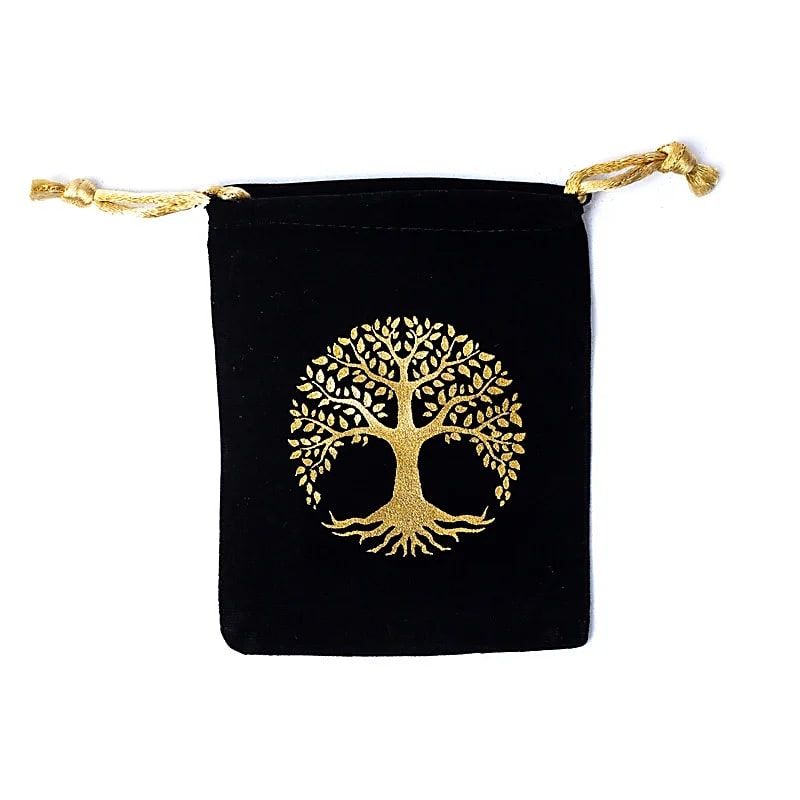 Förvaringspåse, Tree of life svart liten