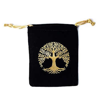Förvaringspåse, Tree of life svart liten