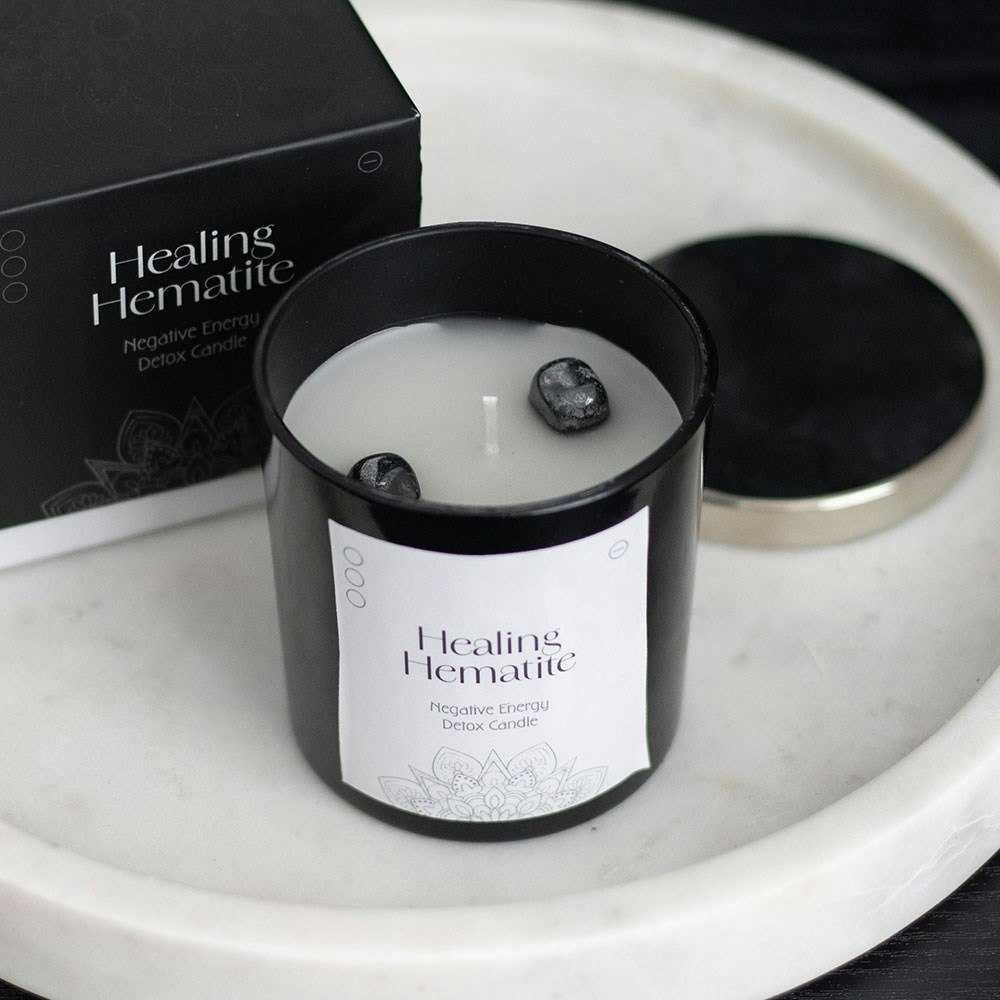 Healing Hematite - Kristallljus med Hematit 18h