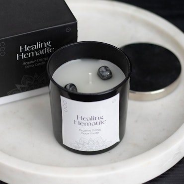 Healing Hematite - Kristallljus med Hematit 18h