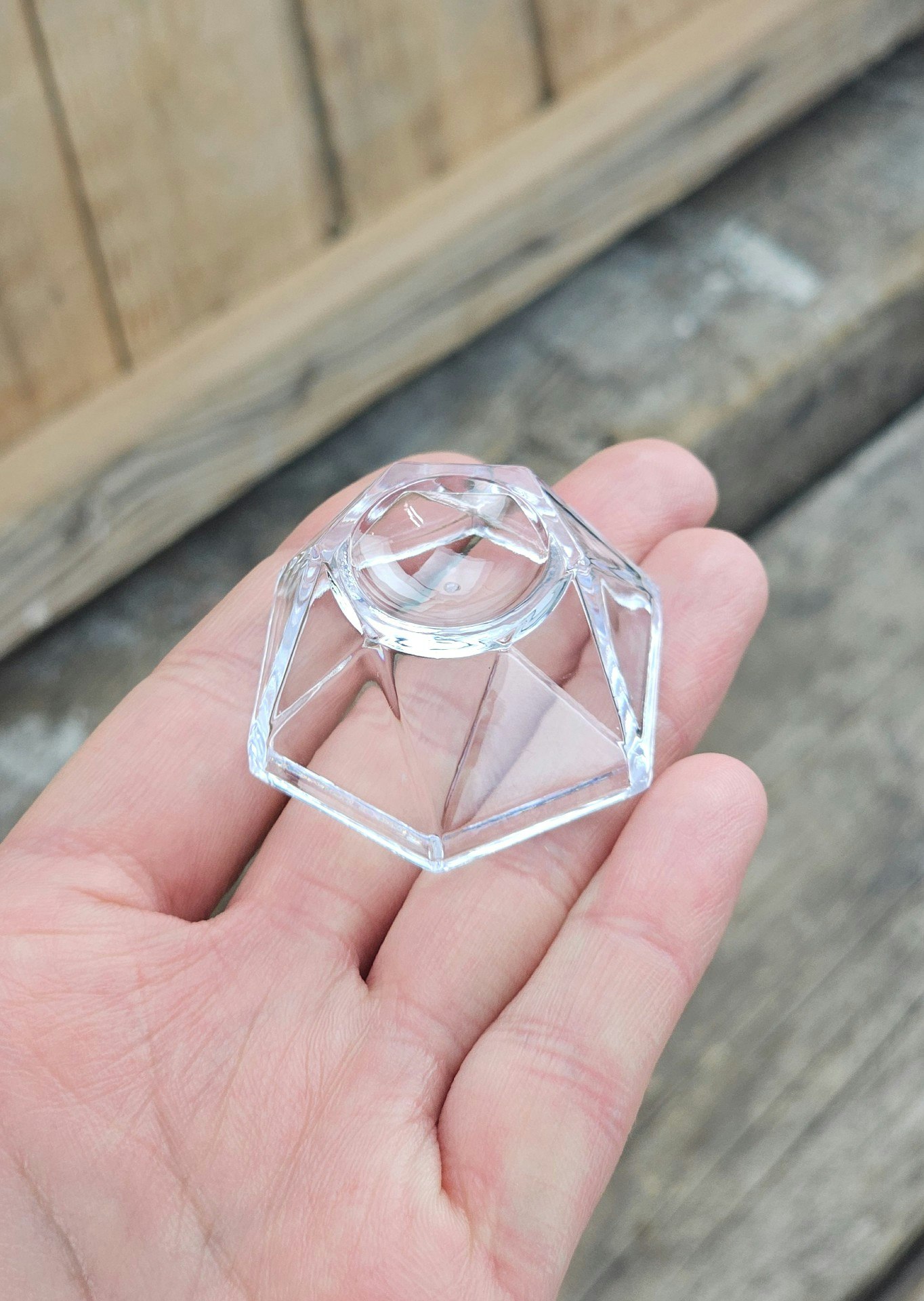 Klotställ, transparent diamant