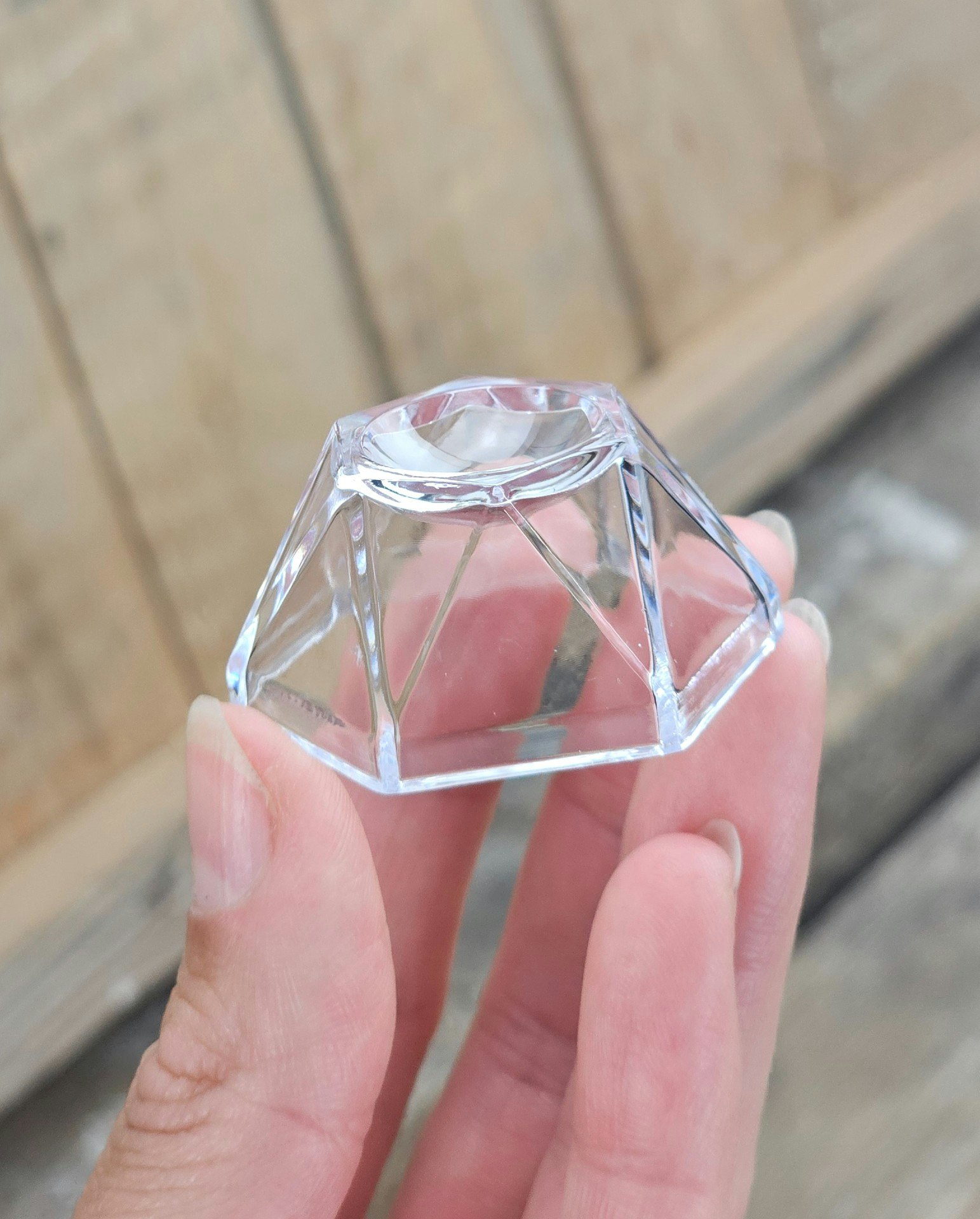 Klotställ, transparent diamant