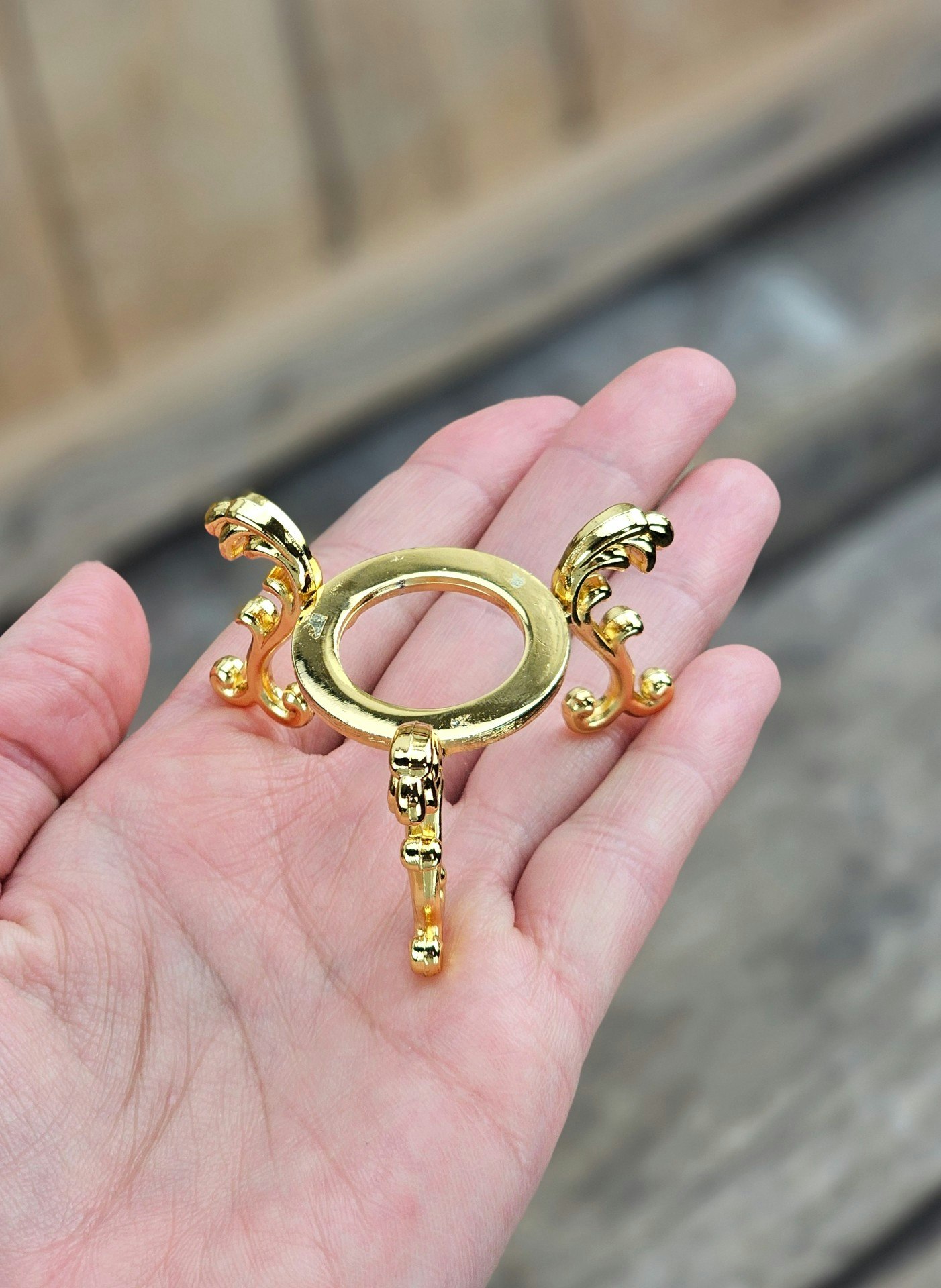 Klotställ elegant, guld liten