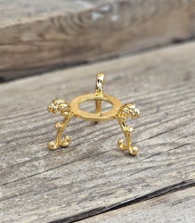 Klotställ elegant, guld liten