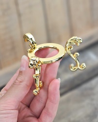 Klotställ elegant, guld stor