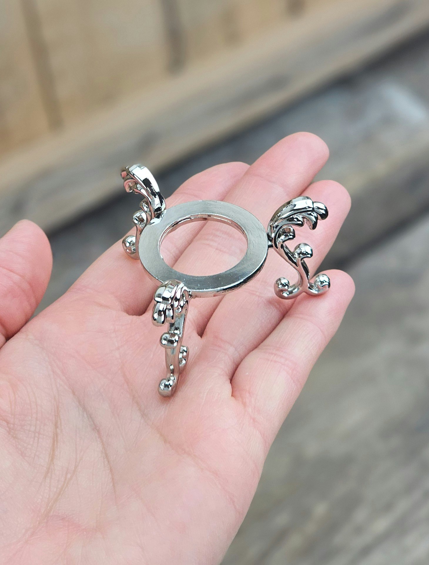 Klotställ elegant, silver liten