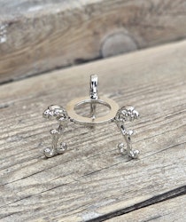 Klotställ elegant, silver liten
