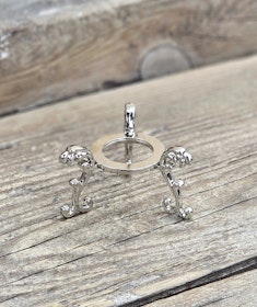 Klotställ elegant, silver liten