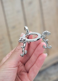 Klotställ elegant, silver liten