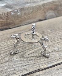 Klotställ elegant, silver stor