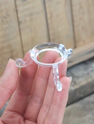 Klotställ, transparent