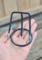 Metallställning för kristaller/fossiler, svart