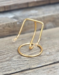 Metallställning för kristaller/fossiler, guld