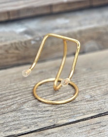 Metallställning för kristaller/fossiler, guld