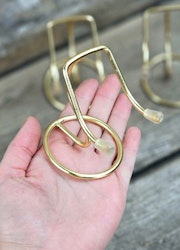 Metallställning för kristaller/fossiler, guld