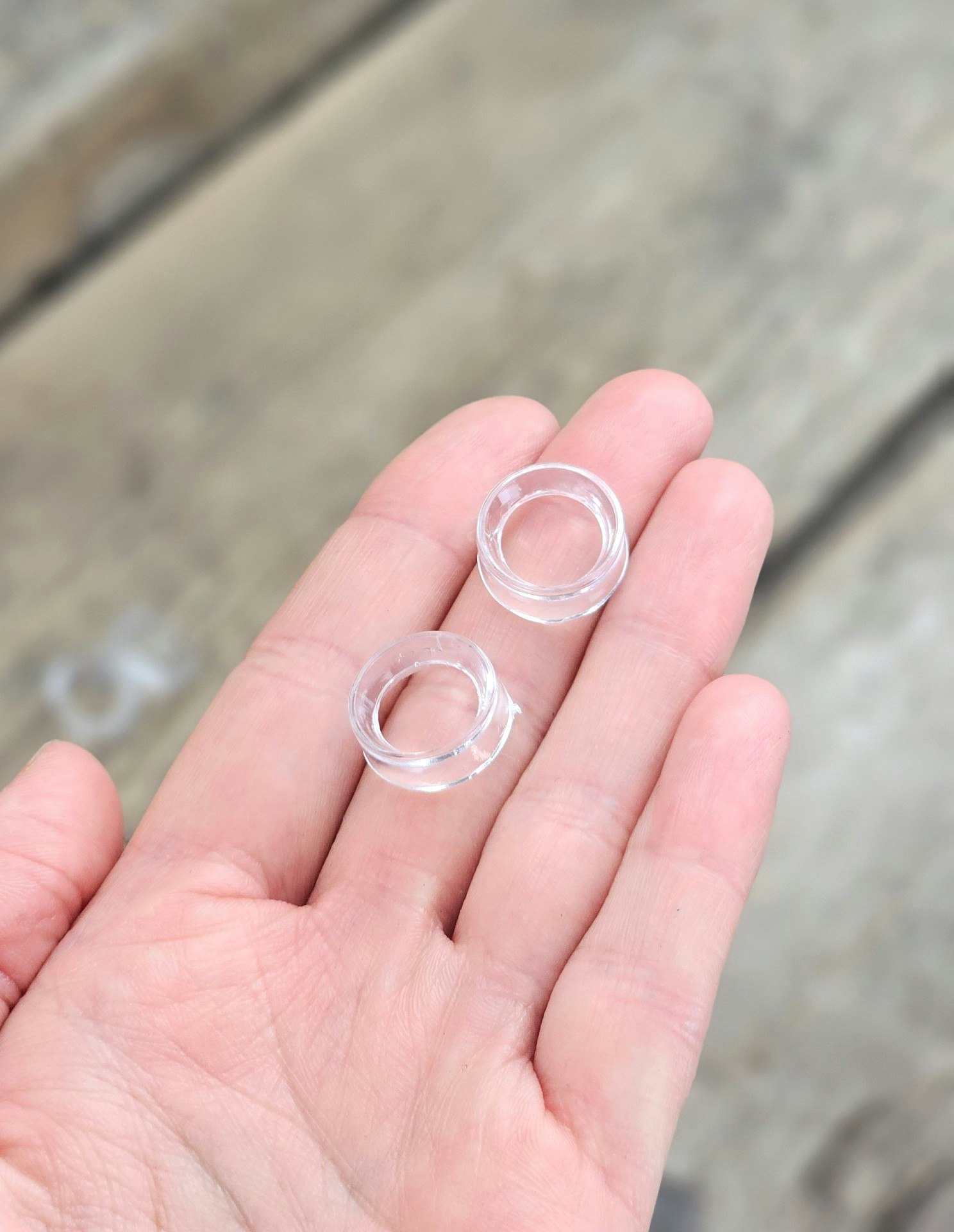 Klotställ, transparent mini 2-pack