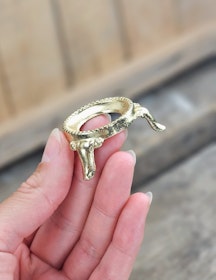 Klotställ, guldfärg liten