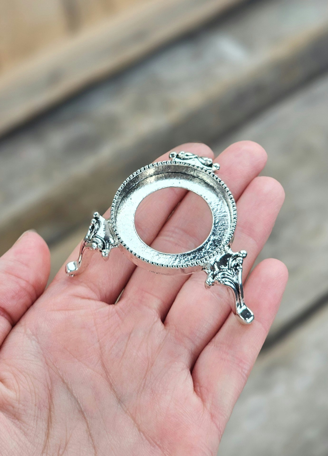 Klotställ, silver stor