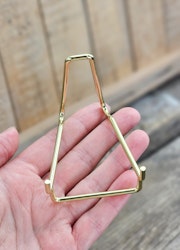 Metallställning för kristaller/fossiler, liten guld