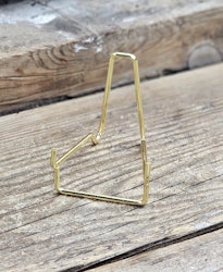 Metallställning för kristaller/fossiler, liten guld