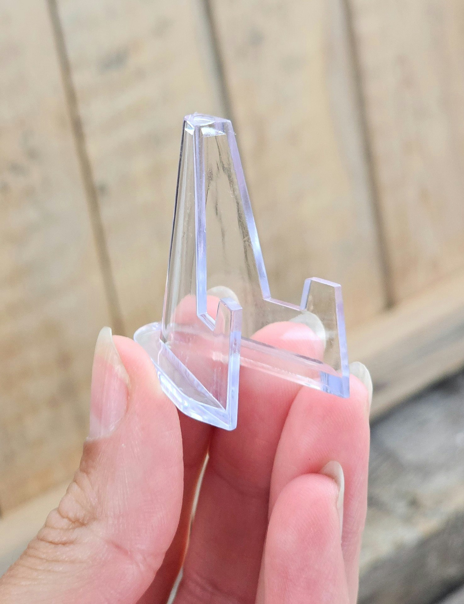 Visningsdisplay, transparent liten rak