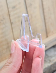 Visningsdisplay, transparent liten rak