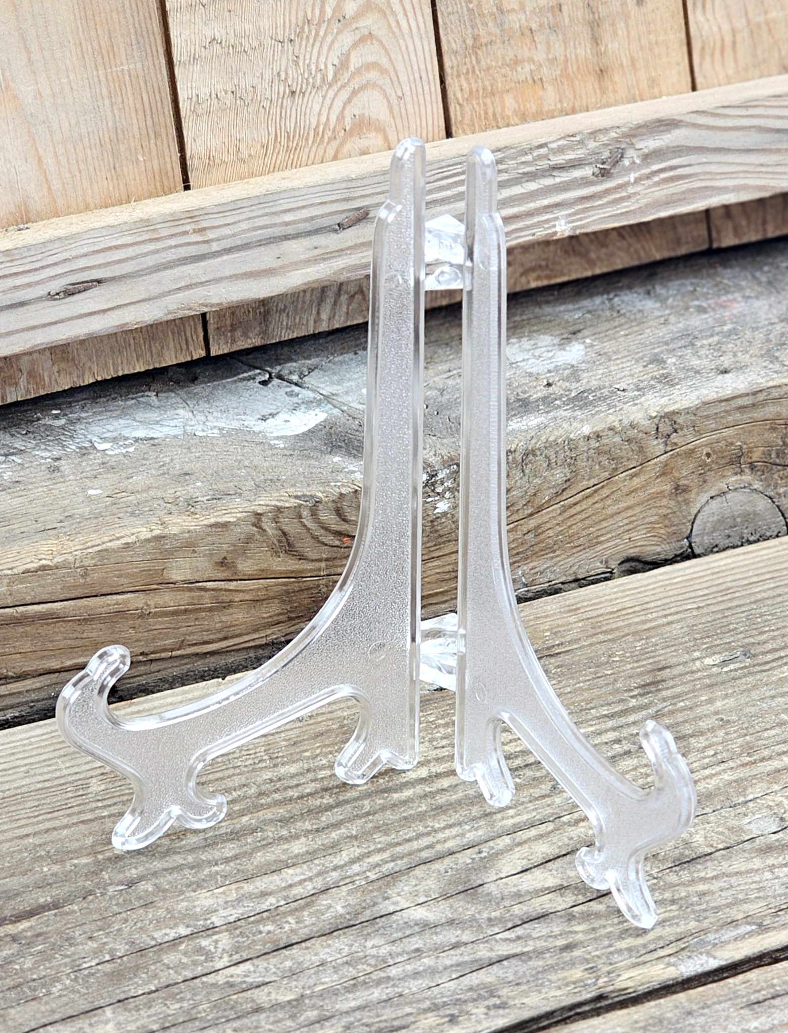 Plastställ transparent, stor