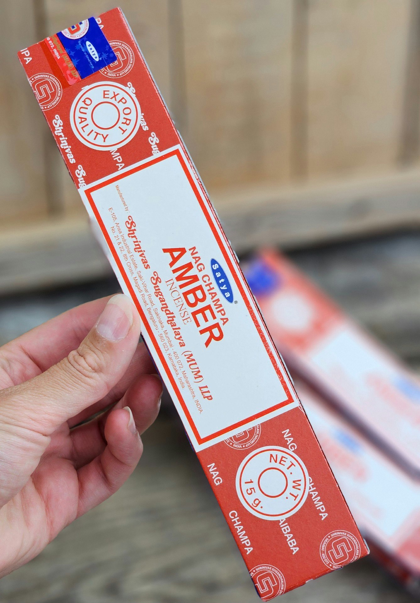Satya - Nag Champa Amber, rökelsepinnar