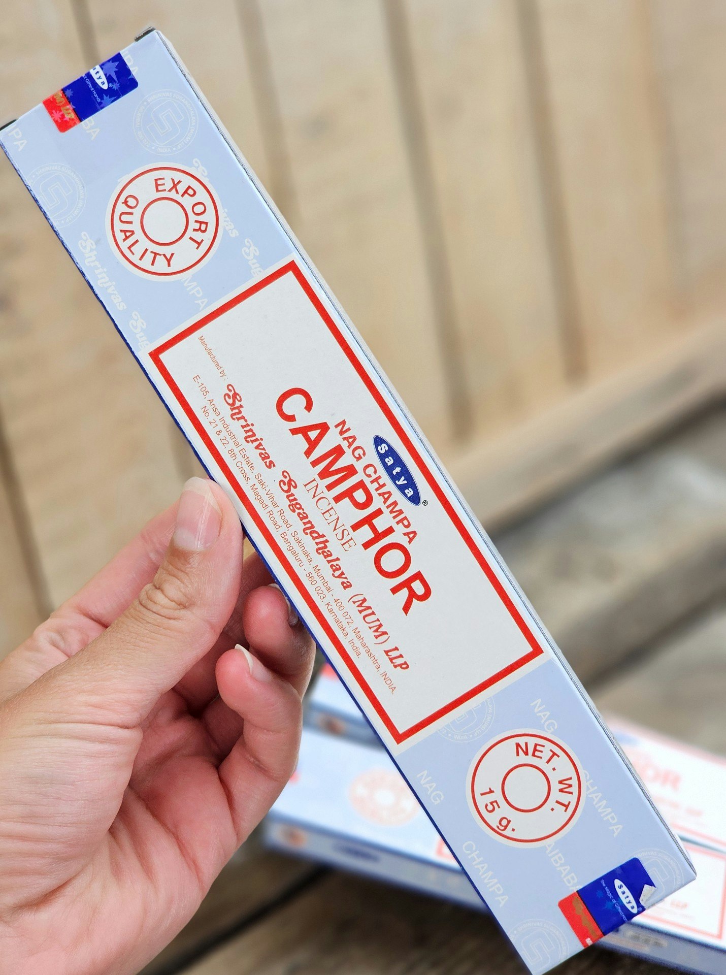 Satya - Nag Champa Camphor, rökelsepinnar