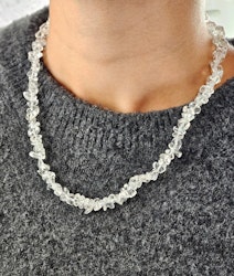 Bergkristall, chipshalsband 45 cm
