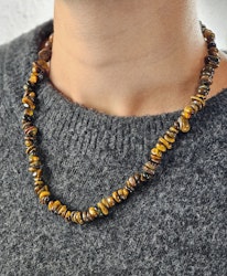 Tigeröga, chipshalsband 45 cm
