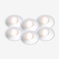 Plejd Downlight Deep DWN-02-W Vit 6-Pack