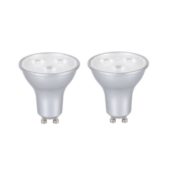 2-Pack LED GU10 3W 2700K