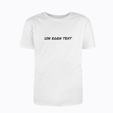 T-shirt med din egen text