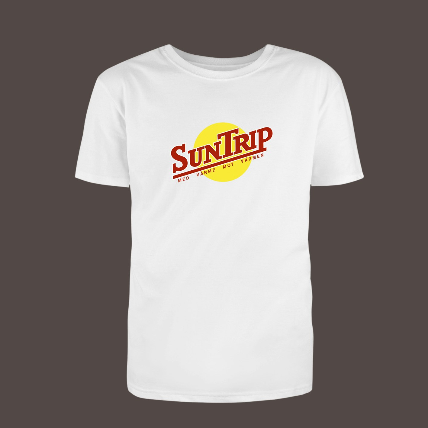 Suntrip T-shirt - Klassikern från Sällskapsresan - Kläder och tygpåsar med  eget tryck