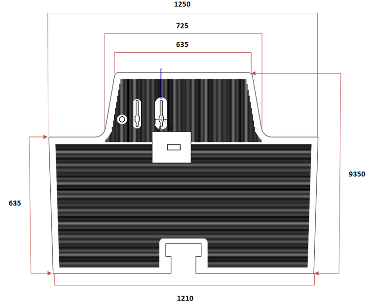 Set 3. Gummimattor fram och bak till Saab 92 & 93 årsm. 1949-1960, Saab 95 & 96  årsm. 1960-1963, Saab 95 & 96 årsm.1965-1970. Svarta