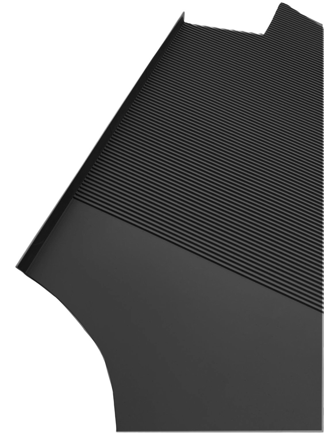 Rubber floor mats for inner wheel arch inside the car for Saab 92, 93, 95 & 96 .  Color black.