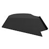 Kit 5: Rubber floor mats for inner wheel arch inside the car for Saab 92, 93, 95 & 96 . Black